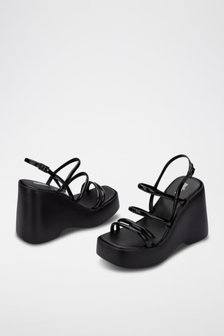 Sandales compensées Jessie - Noir