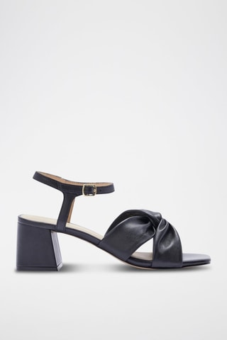 Sandales à talons en cuir Kolyana - Noir