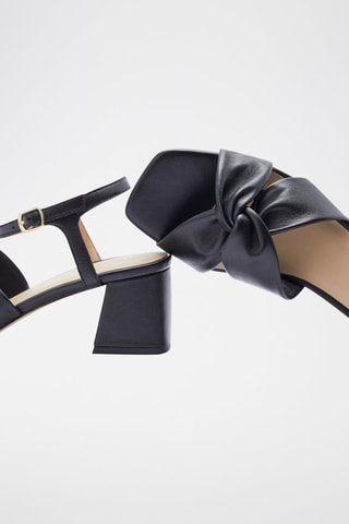 Sandales à talons en cuir Kolyana - Noir