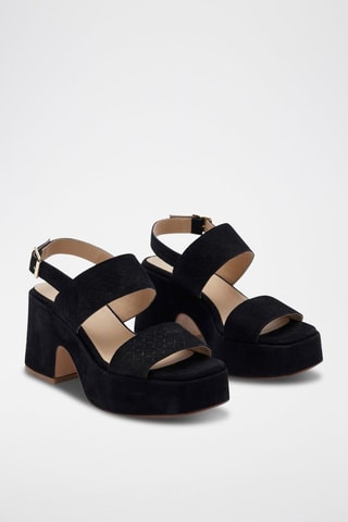Sandales à talons en nubuck Matitya - Noir