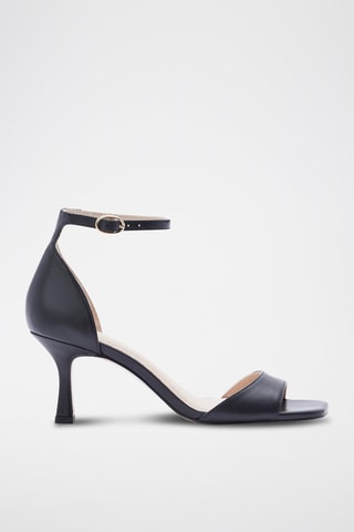 Sandales à talons en cuir Jameni - Noir