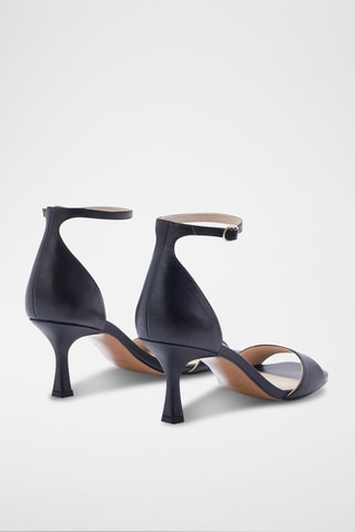 Sandales à talons en cuir Jameni - Noir