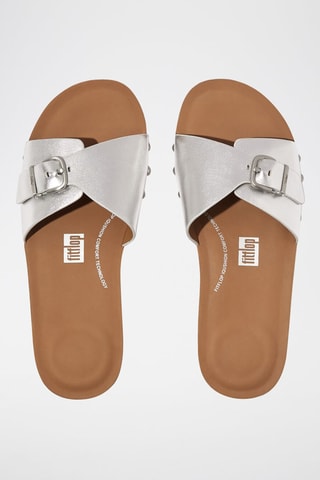 Leren Sandalen - Zilverkleurig