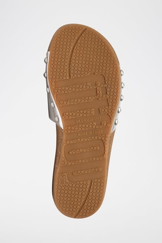 Leren Sandalen - Zilverkleurig
