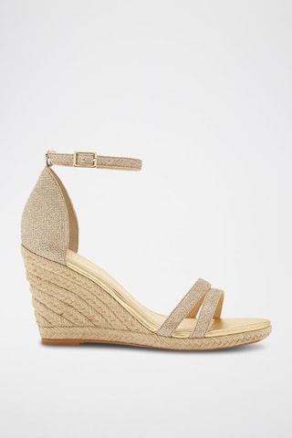 Sandalen met Sleehak Olia - Beige