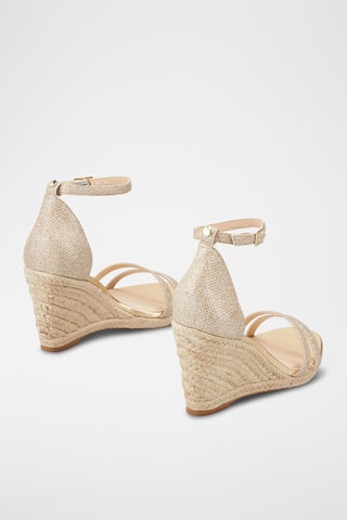 Sandalen met Sleehak Olia - Beige