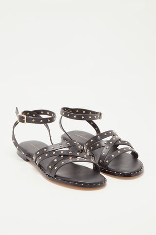 Sandales en cuir Hora - Noir
