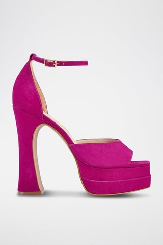 Nubuck Sandalen met Hak Ravena - Roze
