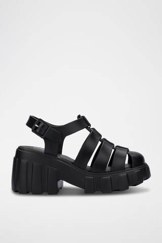 Platform Waterschoenen Megan - Zwart