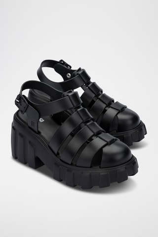 Platform Waterschoenen Megan - Zwart
