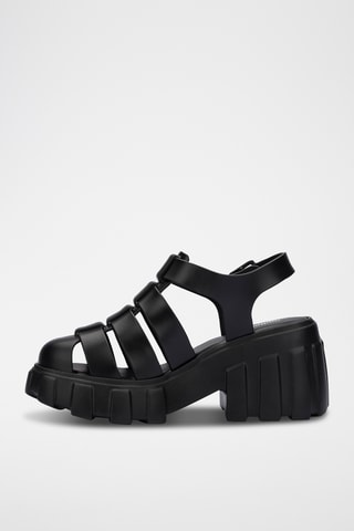 Platform Waterschoenen Megan - Zwart