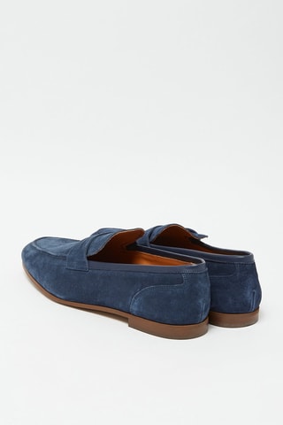 Nubuck Mocassins - Indigoblauw