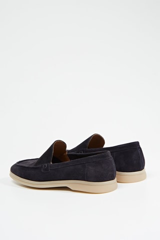 Kalfsnubuck Mocassins Anatelio - Marineblauw