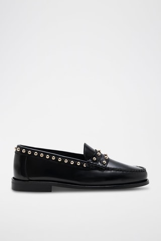 Mocassins en cuir de veau Jimmy - Noir