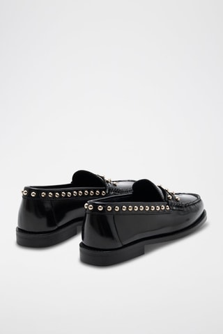 Mocassins en cuir de veau Jimmy - Noir