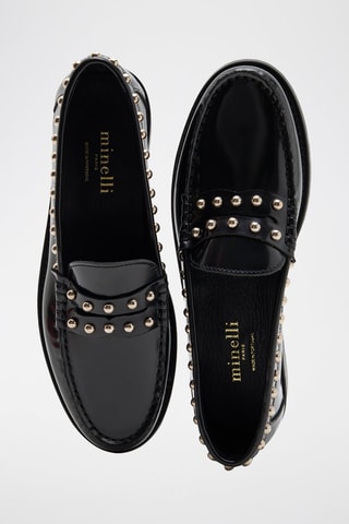 Mocassins en cuir de veau Jimmy - Noir
