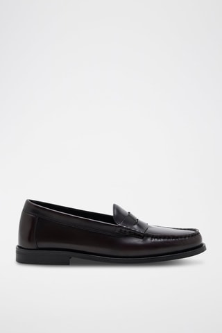 Mocassins em couro de vitelo Juliette - Castanho-escuro