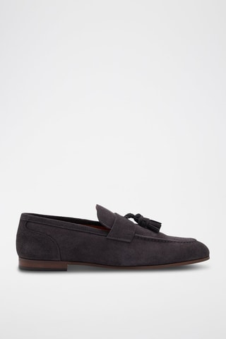 Kalfsnubuck Mocassins Markus - Antraciet