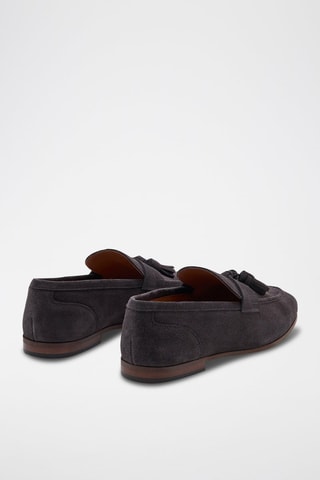 Kalfsnubuck Mocassins Markus - Antraciet