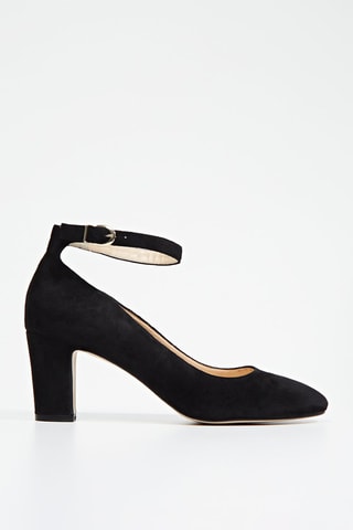 Escarpins en cuir de chèvre nubuck - Noir