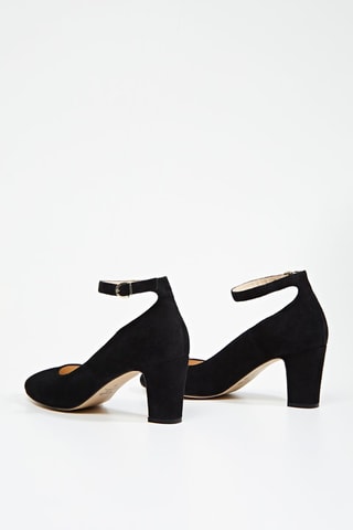 Escarpins en cuir de chèvre nubuck - Noir