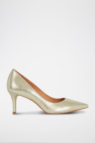 Sapatos de salto em couro de cabra Dourado