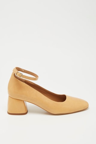 Kalfsleren Pumps - Beige