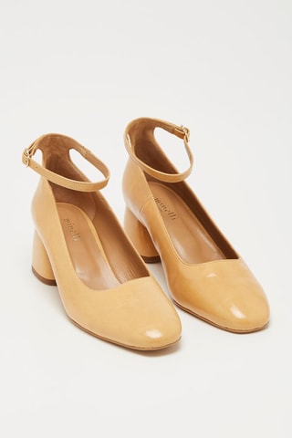 Kalfsleren Pumps - Beige