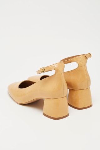 Kalfsleren Pumps - Beige