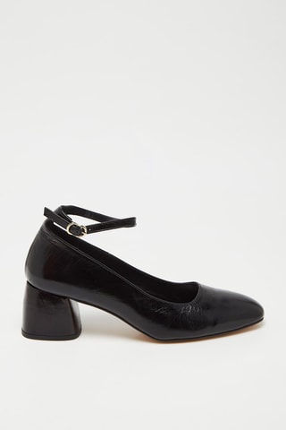 Kalfsleren Pumps - Zwart