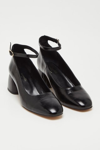 Kalfsleren Pumps - Zwart