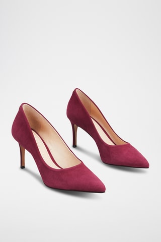 Leren Pumps Azalea - Bordeauxrood