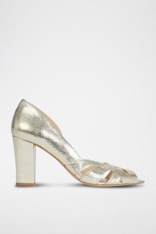 Kalfsleren Pumps - Goudkleurig