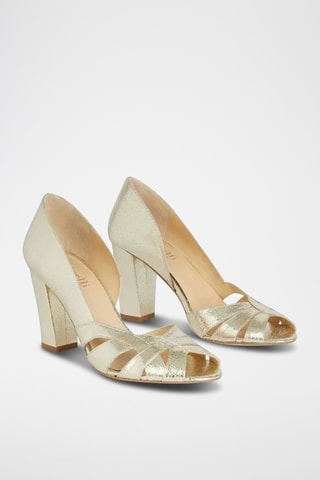 Kalfsleren Pumps - Goudkleurig