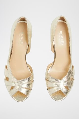 Kalfsleren Pumps - Goudkleurig
