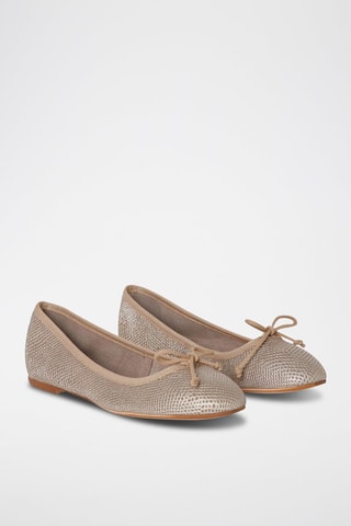 Ballerines en cuir de chèvre - Gris