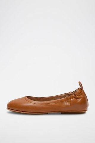 Leren Ballerina’s - Bruin
