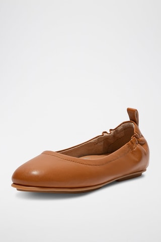 Leren Ballerina’s - Bruin