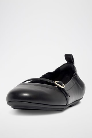 Leren Ballerina’s - Zwart