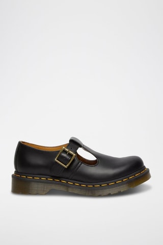 Leren Mary Janes Polley Smooth - Zwart