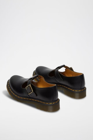 Leren Mary Janes Polley Smooth - Zwart