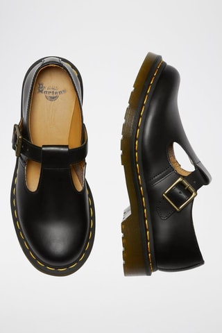 Leren Mary Janes Polley Smooth - Zwart