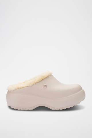 Gevoerde Platform Clogs Free - Beige