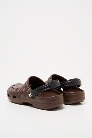 Clogs Classic Logo Pattern Clog - Bruin en Zwart