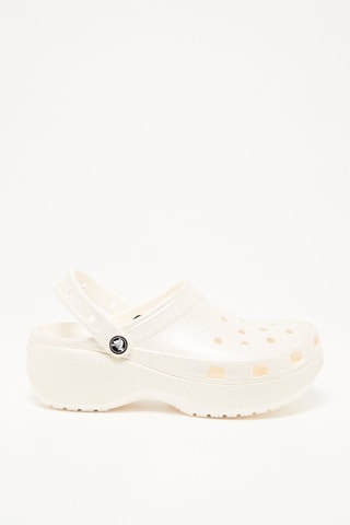 Clogs Classic Platform Glitter Clog - Wit