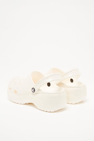 Clogs Classic Platform Glitter Clog - Wit