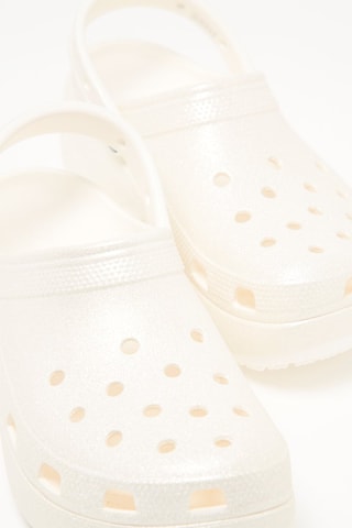 Clogs Classic Platform Glitter Clog - Wit