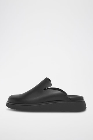 Leren Clogs Zwart