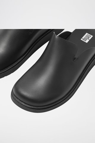 Leren Clogs Zwart