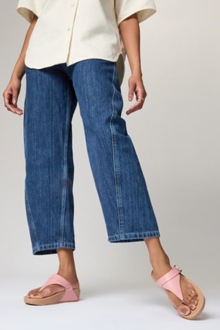 Leren Slippers  - Roze